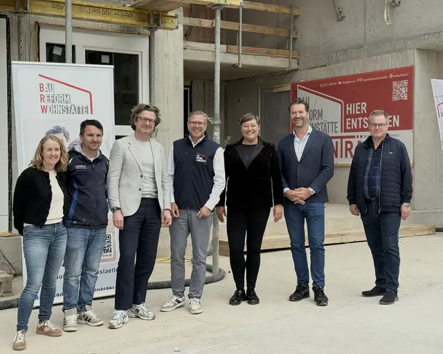 Dachgleiche beim Wohnbauprojekt in Frankenburg