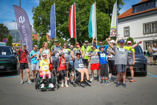 Gruppe von Inklusionsläufern
