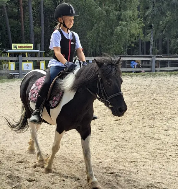 Anna Katharina Feldhofer-Linner und ihr Reitpferd Felix, an dem die Handlung der Geschichte inspiriert ist.  | Foto: Anna Katharina Feldhofer-Linner