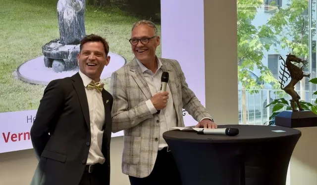 stebo und Christian Gollob bei ihrer Vernissage.