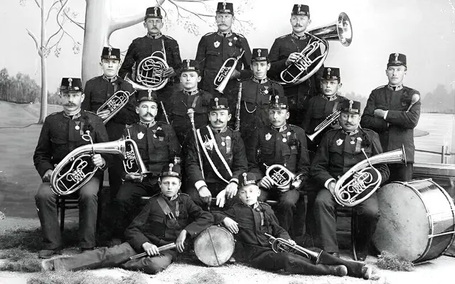 Dieses Foto von 1905 ist das älteste vorhandene des Marchtrenker. | Foto: Marchtrenker Musikverein