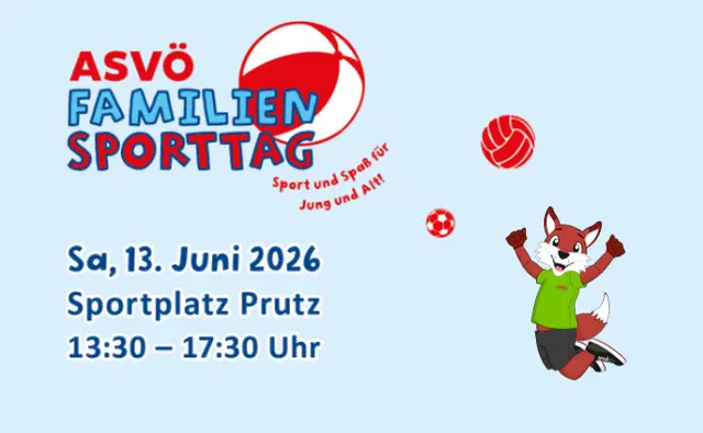 ASVÖ Familiensporttag am 13. Juni 2026 in Prutz