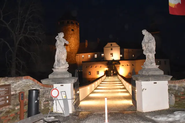 Burg Schlaining bei Nacht