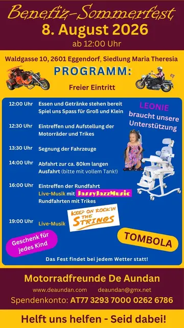 4. Benefiz-Sommerfest der MF „De Aundan“