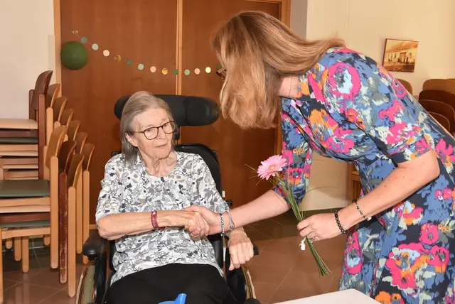 Im Pflegeheim St. Franziskus in Güssing beging Maria Schabhüttl ihren 83. Geburtstag. | Foto: Julius Potzmann
