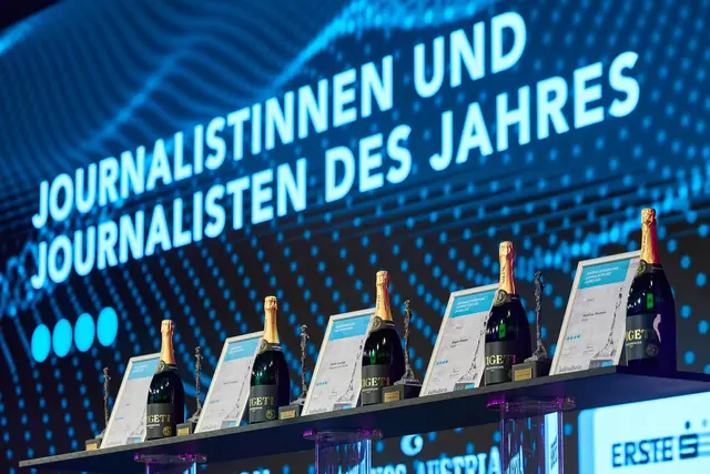 Im Rahmen einer Gala wurden die „Journalistinnen und Journalisten des Jahres“ gefeiert. | Foto: APA/Schedl