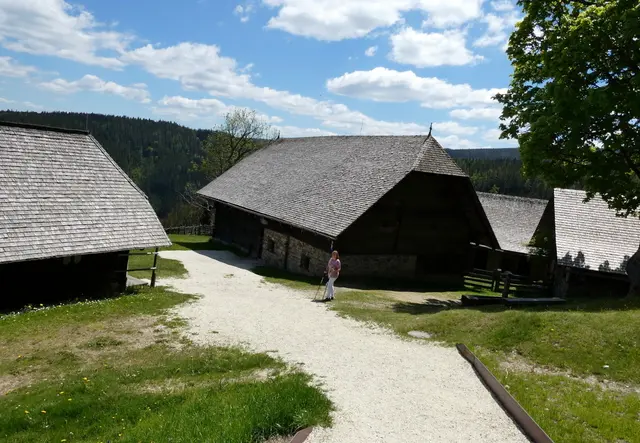 Auf dem "Kluppeneggerhof", dem Geburtshaus von Peter Rosegger