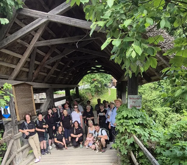 Die Ströhberne Brücke gilt als ein Wahrzeichen in Edelschrott. | Foto: Holzmann