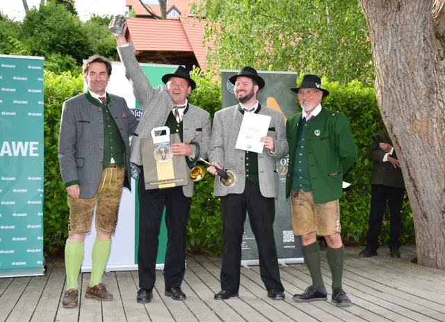 Die Jagdhornbläsergruppe Bad Schwanberg ist stolz auf den großen Erfolg.