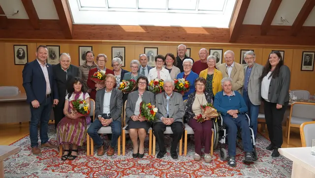 Neun Geburtstage und drei Hochzeitsjubiläen gab's in Purgstall