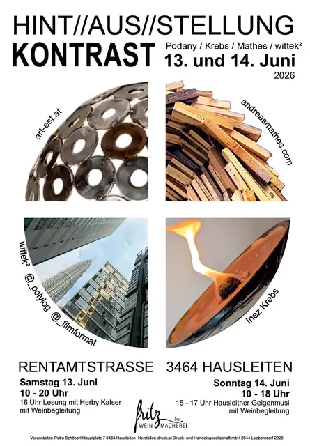Mathes präsentiert Skulpturen bei der HINT//AUS//STELLUNG KONTRAST