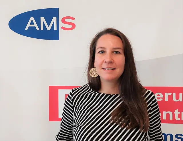 Monika Taboga gibt einen Überblick über die Situation im Arbeitsbezirk St. Pölten. | Foto: AMS St. Pölten