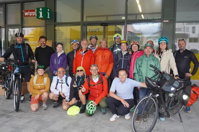 Herzlicher Empfang beim Rathaus in Steinach. | Foto: Kainz