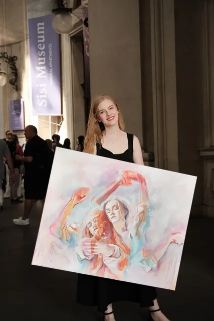 Die junge Oststeirerin wurde mit einer Soloausstellung in der Wiener Hofburg geehrt. | Foto: Matthias Matzer