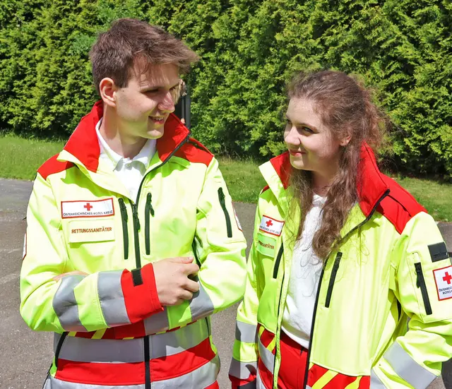 Teamwork ist beim Roten Kreuz wichtig.