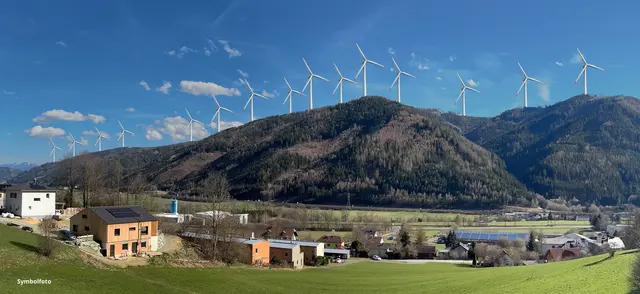 Bildmontage mit Windrädern in Kammern