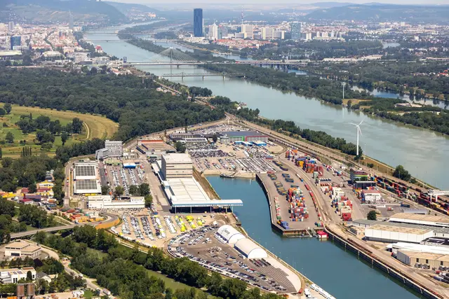 Am Mittwoch wurde über das Geschäftsjahr 2025 beim Hafen Wien Bilanz gezogen – und man konnte erneut Rekordzahlen vorweisen. (Archiv) | Foto: Stadt Wien/Christian Fürthner