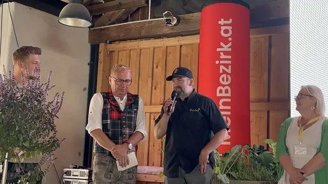 Josef Edler im Gespräch mit Paul Prattes | Foto: Brigitte Gady