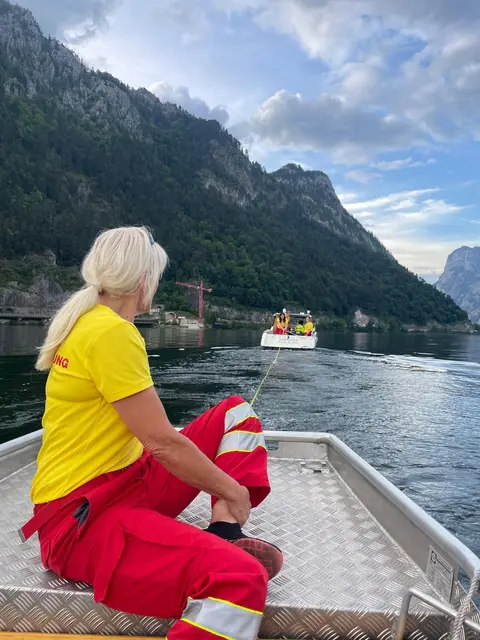 Die Österreichische Wasserrettung Ortsstelle Ebensee führte kürzlich eine Nautikübung durch. | Foto: ÖWR Ebensee