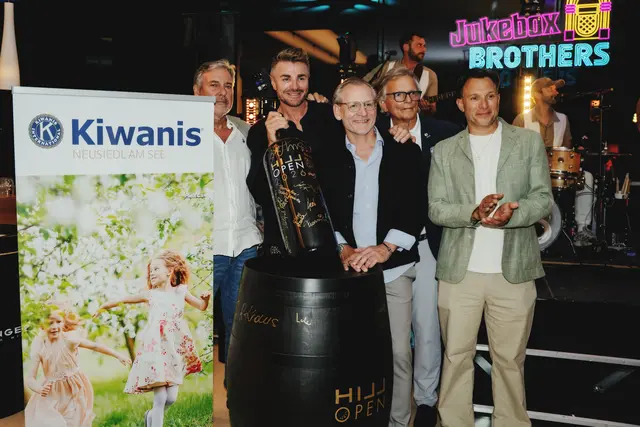 20.000 Euro für Kiwanis, eine Rekordspende bei Hillingers „Hill Open“