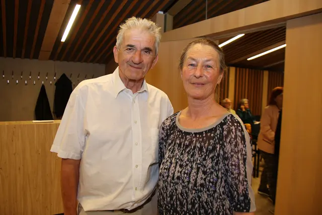 Kultur-Obmann Roman Reisinger mit Brita Bürgschwendtner.
