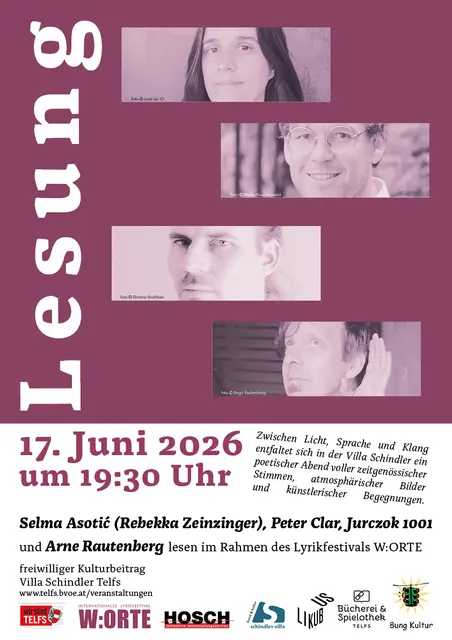 W:ORTfinale - ein Abend voller zeitgenössischer Lyrik in der Villa Schindler