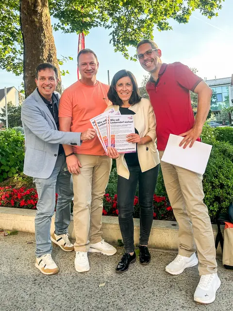 Harald Sorger, Reinhard Dungel, Jasmin Narbeshuber und Michael Horak. | Foto: Bürgerliste Leobersdorf JETZT