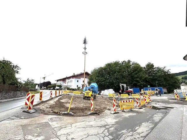 Baustelle Dorfplatz. | Foto: Klaus Kogler