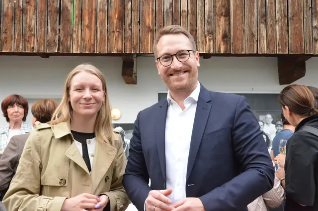 Elisabeth Fleischanderl (Abgeordnete zum Tiroler Landtag) mit LH-Stv. Philip Wohlgemuth. | Foto: Schletterer