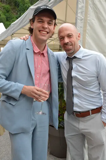 Schauspieler Elia Ritter mit Edwin Hochmuth. | Foto: Schletterer
