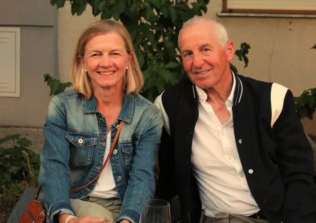 Sonja und Hermann Holzleitner genießen den Abend in der Neubaugasse. 