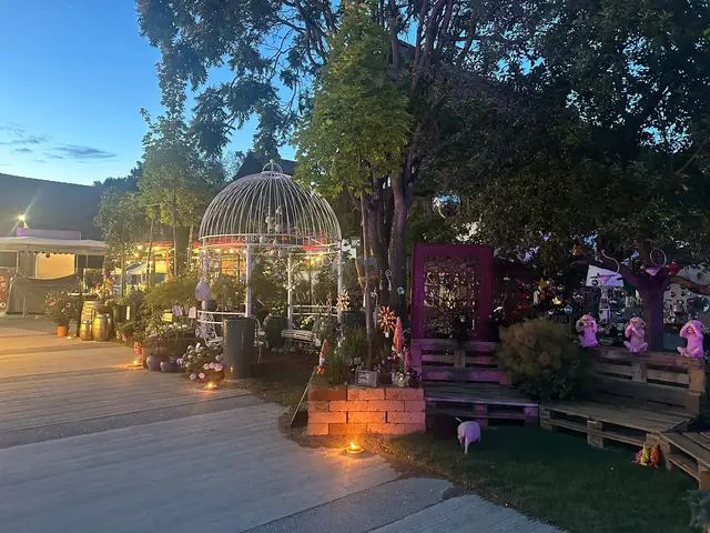 Am Samstag Abend verwandelte sich die Gartenschau in ein Lichtermeer