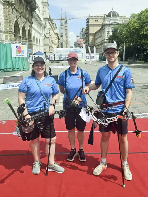 Salzburger Compound Mixed Team gewann Gold in Wien