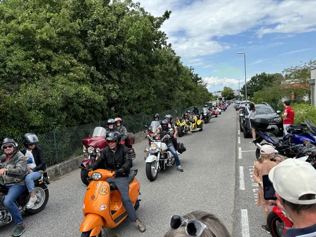 Zahlreiche Bikerinnen und Biker stellten sich in den Dienst der guten Sache.  | Foto: MeinBezirk/Barbara Babonitsch-Diewald
