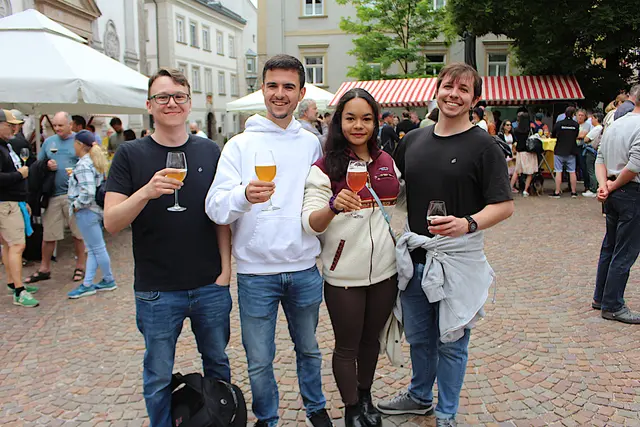 Elias, Thomas, Rebecca und Andreas