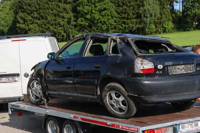 Auto überschlug sich in Taiskirchen