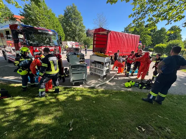 Für die Bevölkerung bestand laut Einsatzkräften zu keiner Zeit Gefahr. | Foto: Feuerwehr Mattersburg