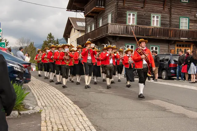 Der Tag der Blasmusik in Liesing wird festlich begangen. | Foto: Hans Guggenberger