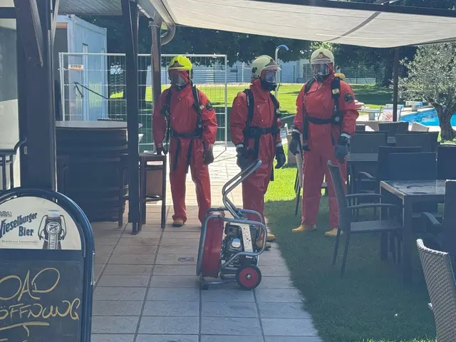 Nach knapp zwei Stunden konnte Entwarnung gegeben werden.  | Foto: Feuerwehr Mattersburg