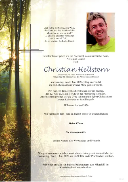 Christian Hellstern | Foto: Bestatter