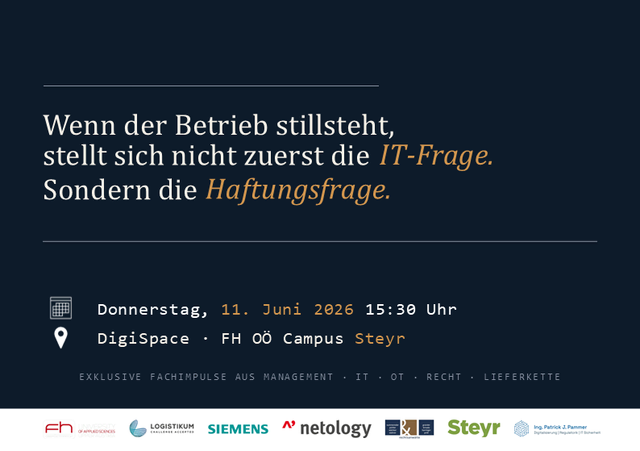 Steyr wird zum Treffpunkt für Cyber-Resilienz und NISG-Praxi