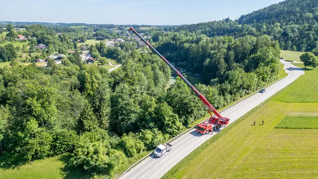 Auto stürzt rund 40 Meter in Waldgebiet