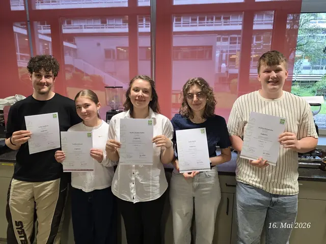 Fünf Schüler glänzen mit Jungbarista-Ausbildung