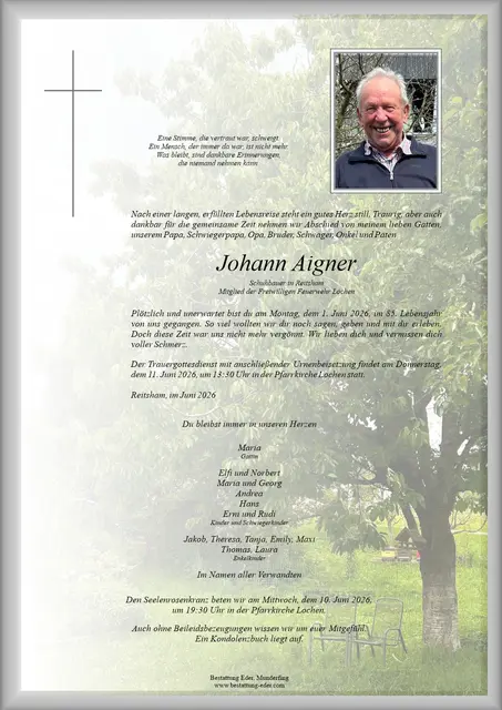 Johann Aigner | Foto: Bestatter