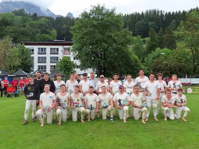 Das Gedächtnisranggeln in Leogang. | Foto: Salzburger Rangglerverband
