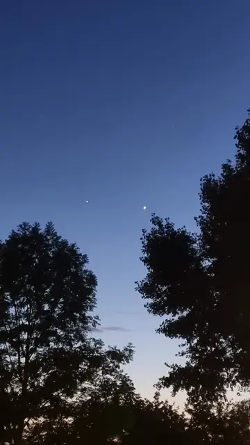 06.06.2026 Jupiter und Venus stehen jetzt optisch nach nebeneinander..