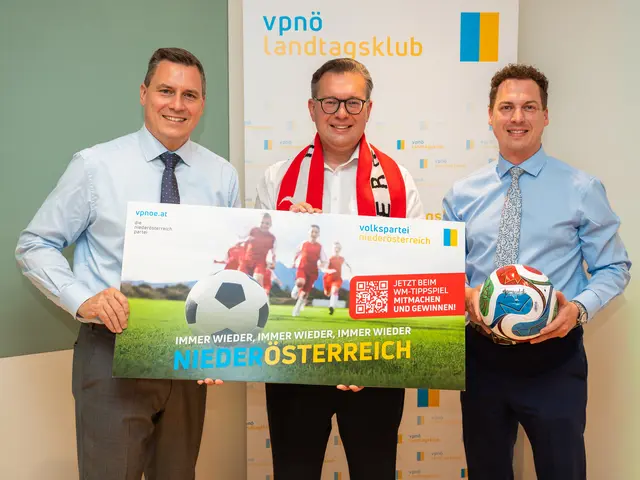 Landtagsabgeordneter und Bürgermeister Klosterneuburg Christoph Kaufmann, NÖ Bezirksgeschäftsführer der ÖVP Matthias Zauner und Landtagsabgeordneter Bernhard Heinreichsberger. | Foto: VPNÖ