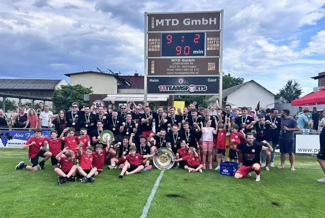 St. Veit am Vogau jubelt über den Aufstieg in die Oberliga
