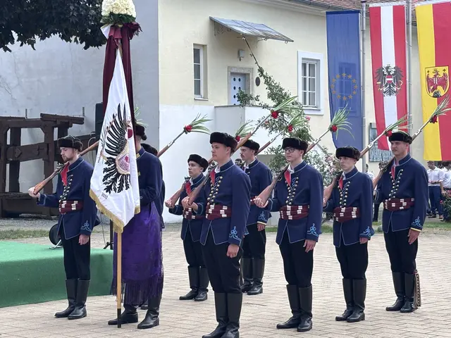 Seit über 400 Jahren wird das Fahnenschwingen in Neckenmarkt gepflegt und von Generation zu Generation weitergegeben. | Foto: MeinBezirk/Rosenberger Victoria