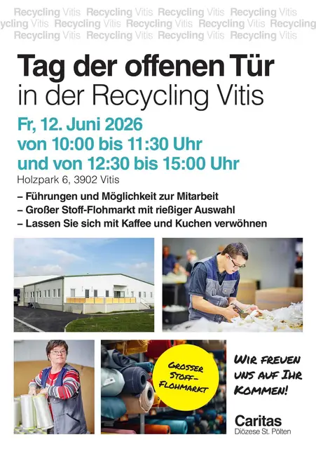 Stoff-Flohmarkt beim Tag der offenen Tür